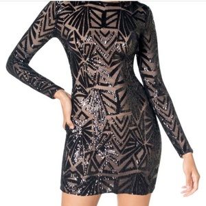 Lola Sequin Body Con Dress - Worn Once